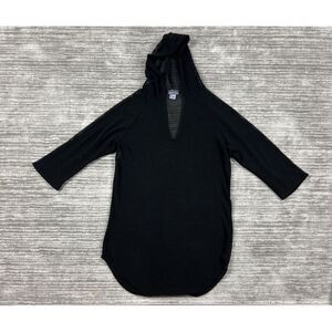 Jordan Taylor Swimsuit Cover Up Womens Medium Black Open Knit Made in USA